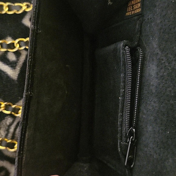 Comet genuine eel skin purse black gold - Picture 4 of 7